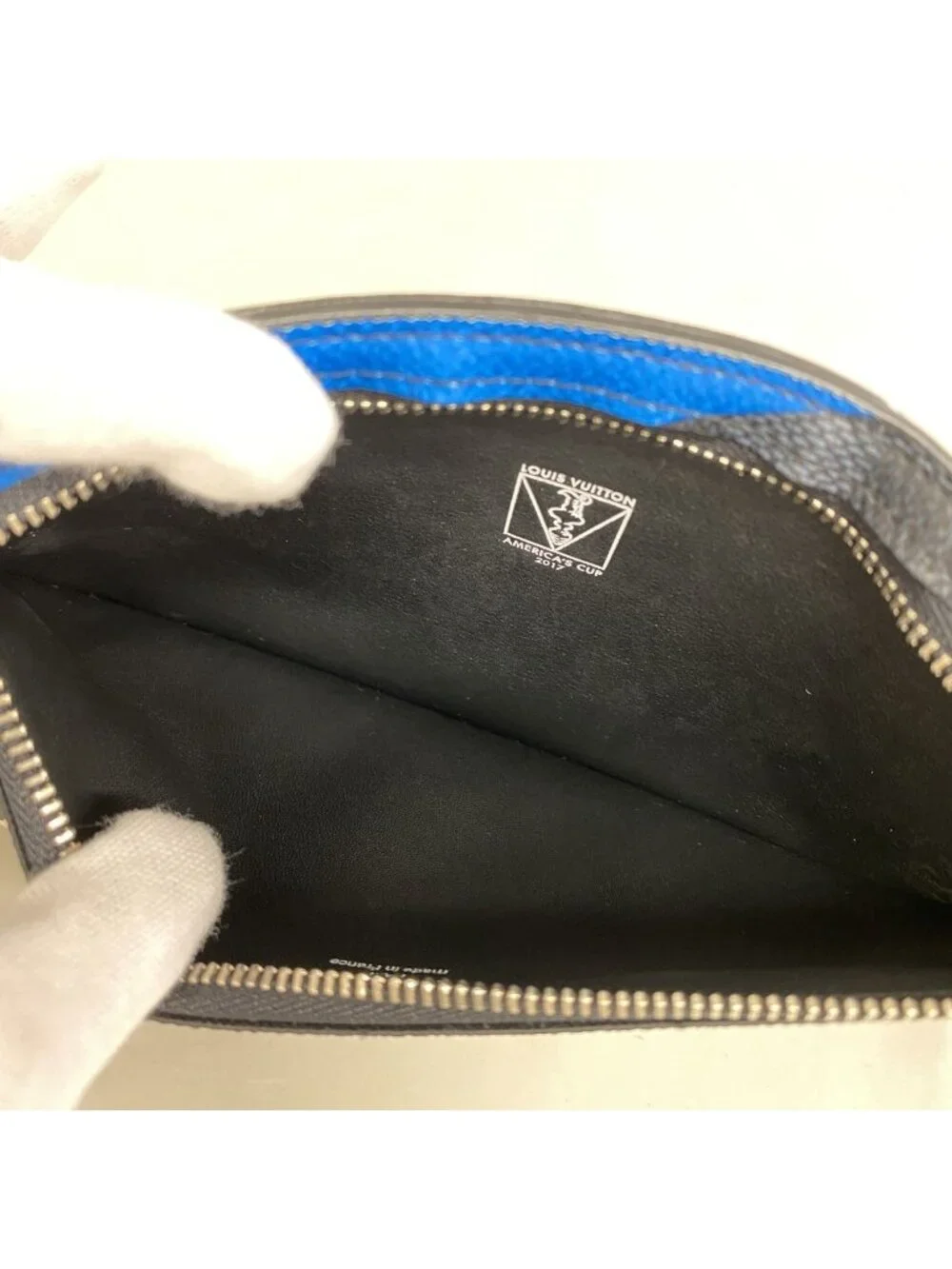 Louis Vuitton Pochette Damier Cobalt America's Cup Phone Black Handbag